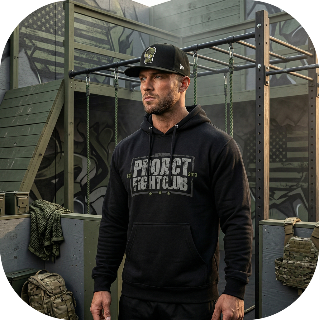 BLACK MIDWEIGHT HOODIE - HONOR SOLDIERS & VETERANS