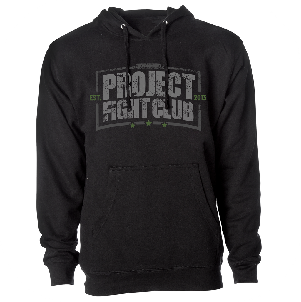 BLACK MIDWEIGHT HOODIE - HONOR SOLDIERS & VETERANS