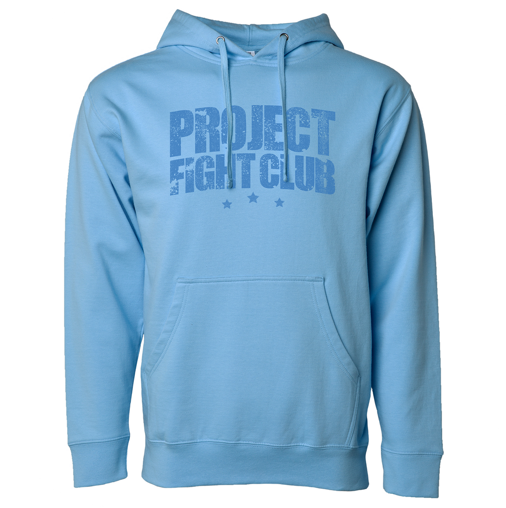 AQUA MIDWEIGHT HOODIE - SUPPORT POLICE