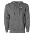 GUNMETAL MIDWEIGHT ZIP HOODIE - HONOR SOLDIERS & VETERANS