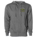 GUNMETAL MIDWEIGHT ZIP HOODIE - SPREAD CHRISTIANITY