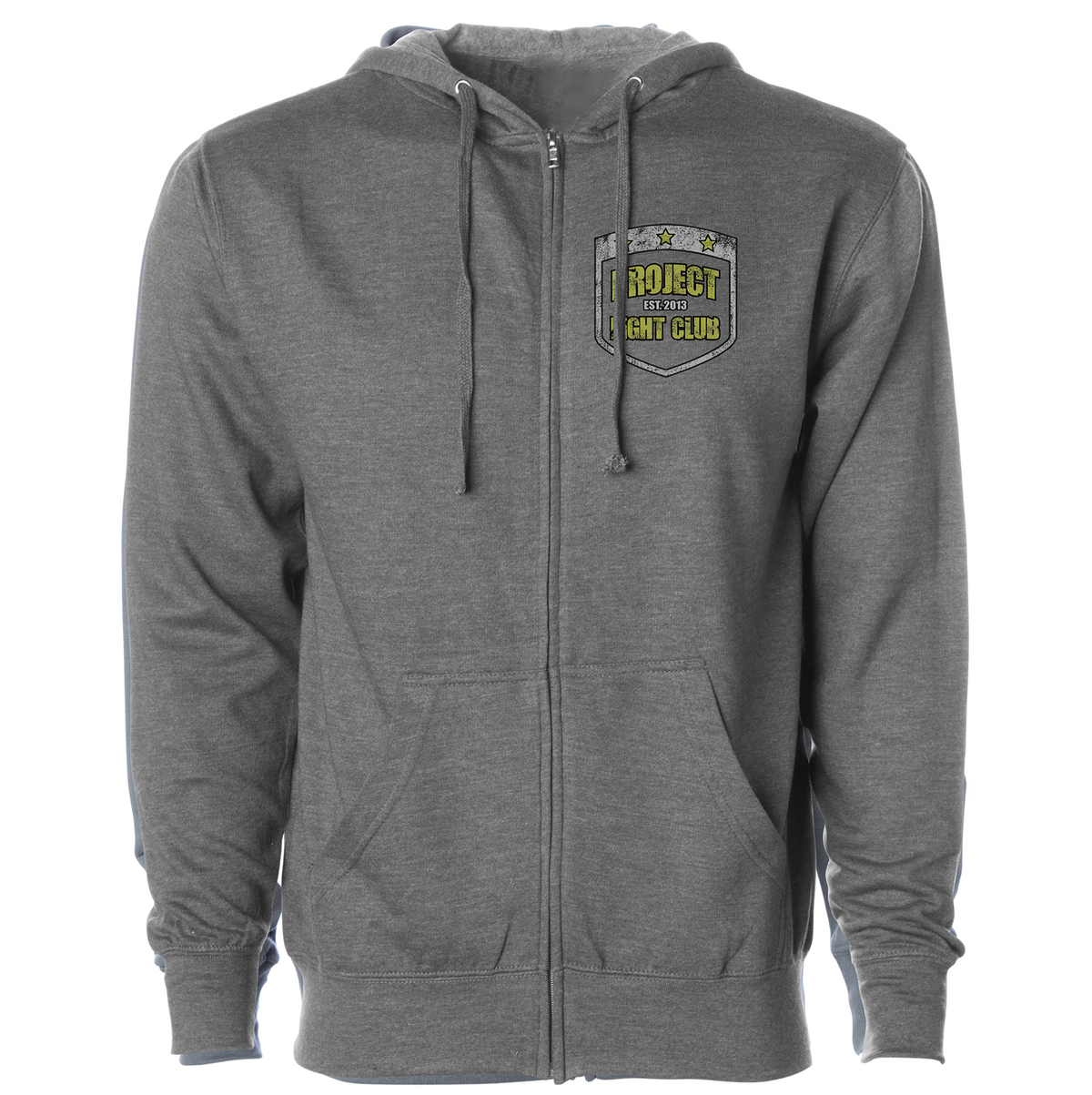GUNMETAL MIDWEIGHT ZIP HOODIE - SPREAD CHRISTIANITY