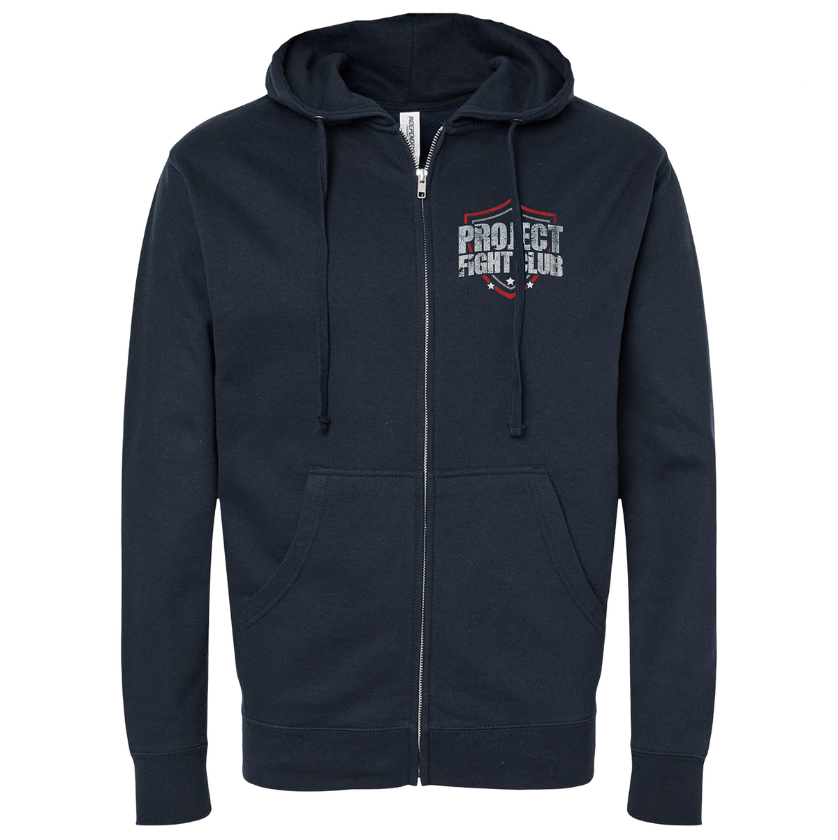 NAVY MIDWEIGHT ZIP HOODIE - HONOR FIREFIGHTERS & EMTs