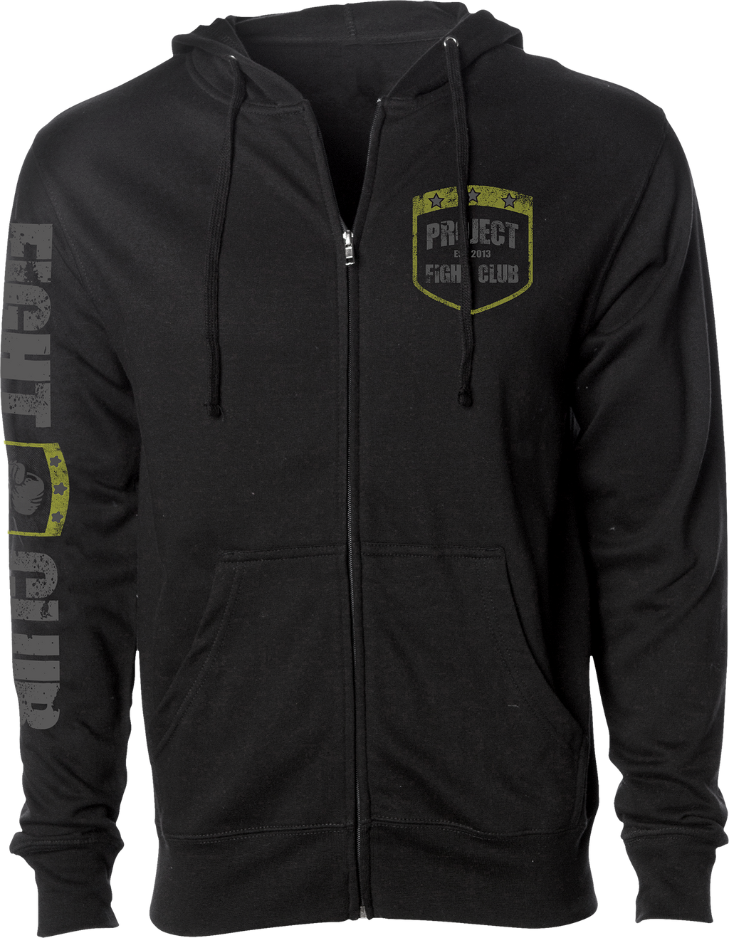 BLACK MIDWEIGHT ZIP HOODIE - SPREAD CHRISTIANITY
