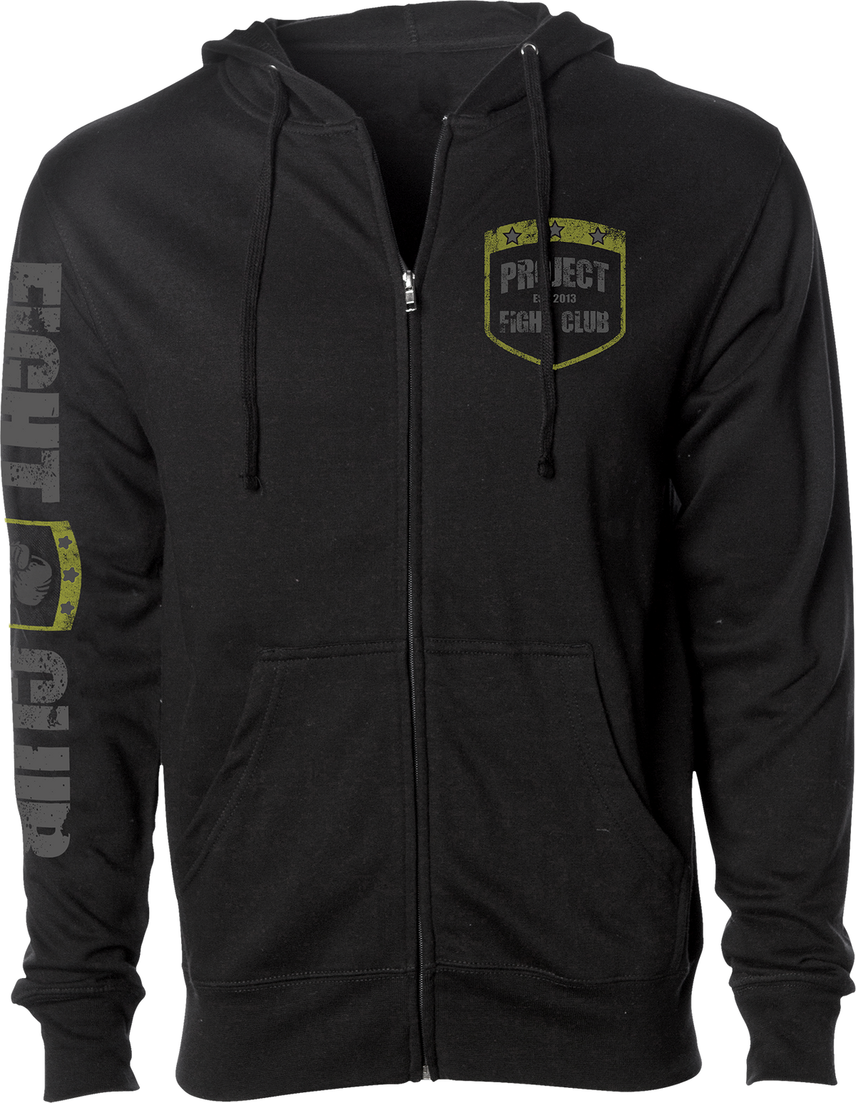 BLACK MIDWEIGHT ZIP HOODIE - SPREAD CHRISTIANITY