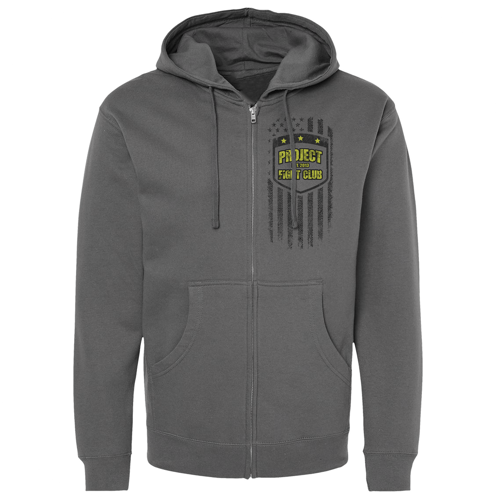CHARCOAL MIDWEIGHT ZIP HOODIE - SPREAD CHRISTIANITY