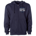 NAVY MIDWEIGHT ZIP HOODIE - SUPPORT POLICE