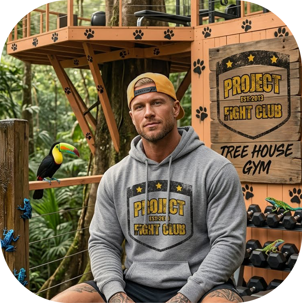 GREY MIDWEIGHT HOODIE - PROTECT ANIMALS & WILDLIFE