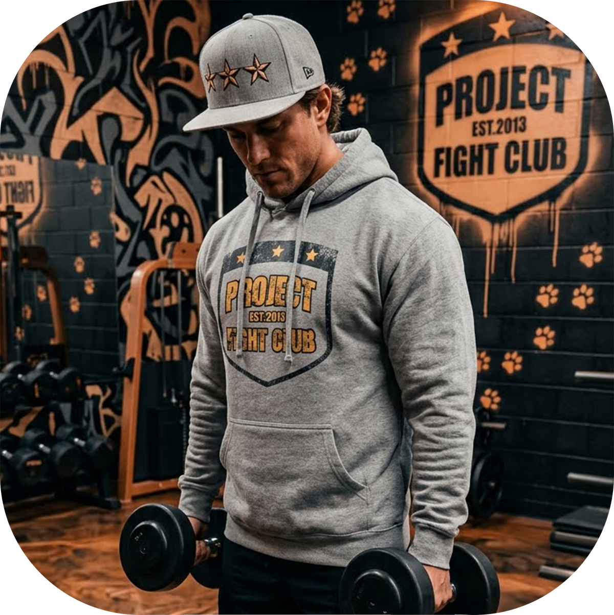 GREY MIDWEIGHT HOODIE - PROTECT ANIMALS & WILDLIFE