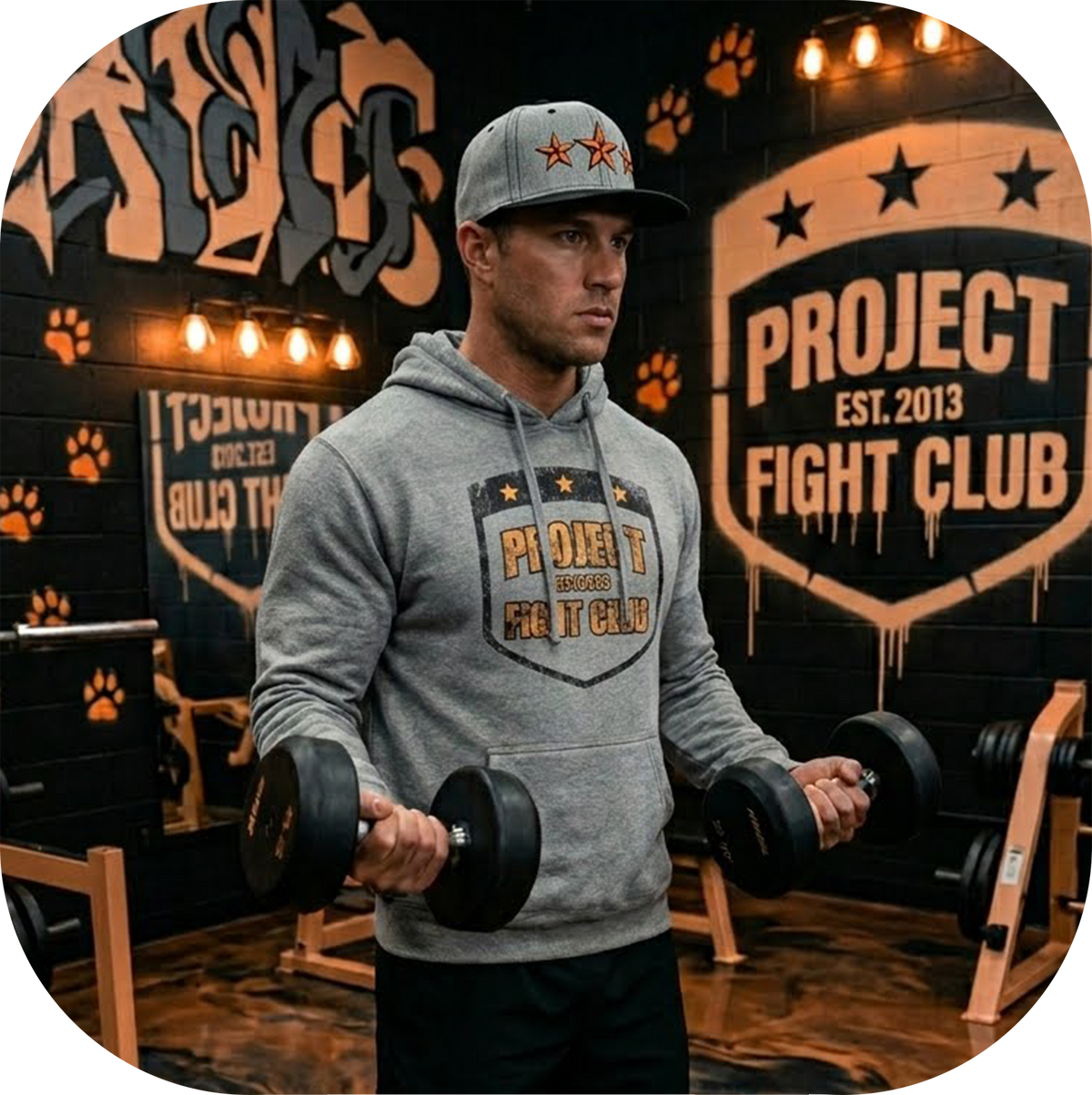 GREY MIDWEIGHT HOODIE - PROTECT ANIMALS & WILDLIFE